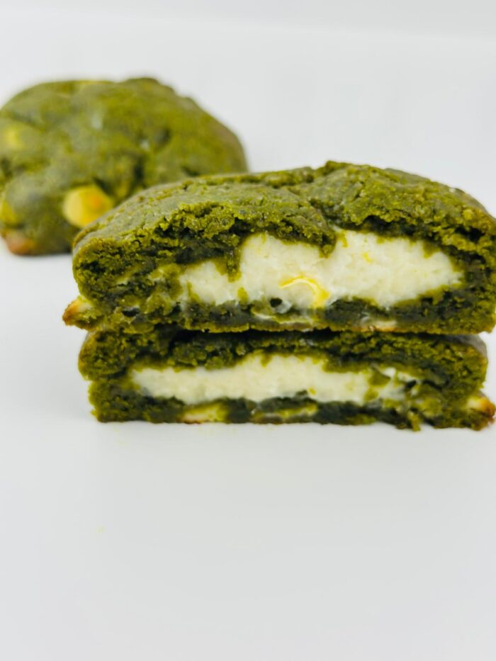 Pack 5 Cookies de Té Matcha con Relleno de Queso Crema y Limón - Imagen 2