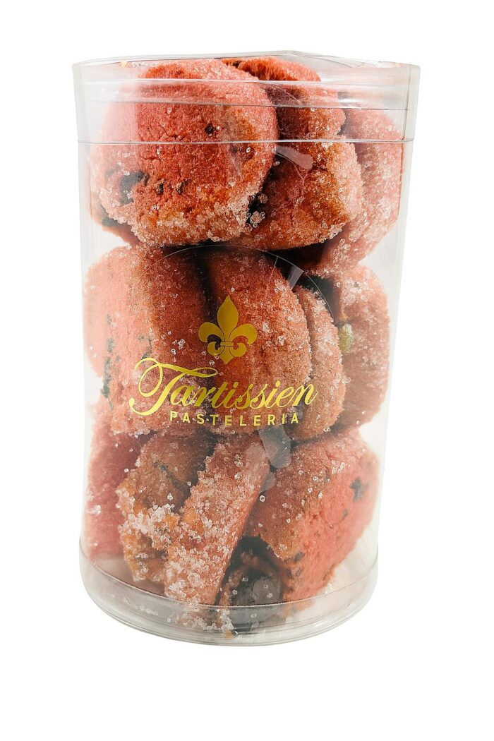 Diamond Sablé con Chocolate Negro y Fresas Liofilizadas