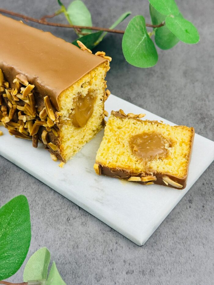 Travél Cake de Caramelo y Chocolate con Leche